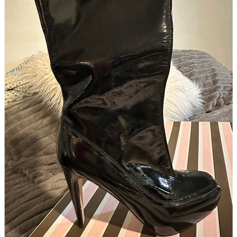 Black Patent Boot.